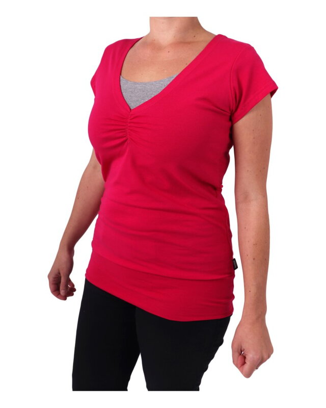 Jožánek Tričko na dojčenie Lea, krátky rukáv, sýto ružové L/XL